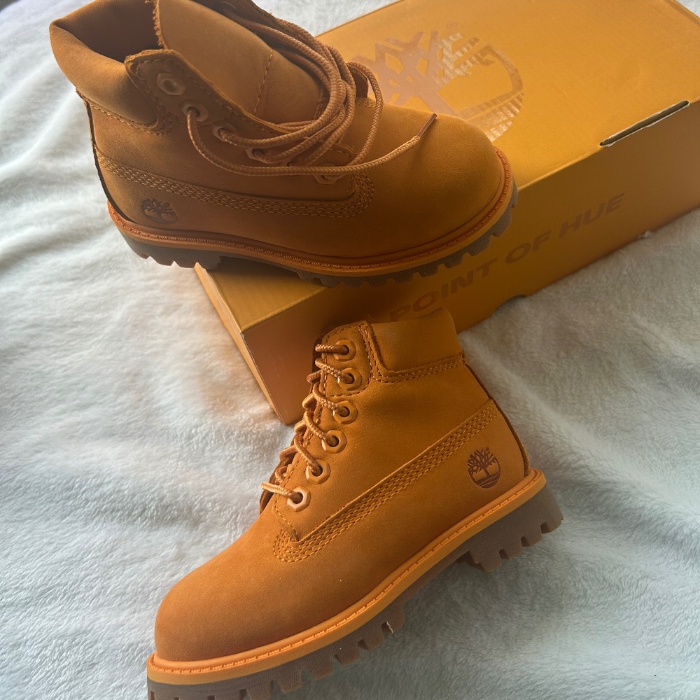 Brand New Orange Timberland Boots